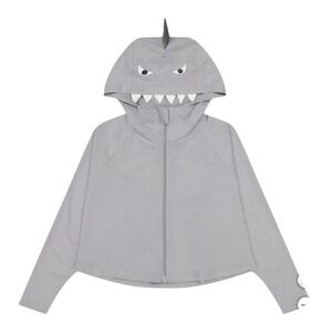 Hazel + Harper UPF Swim Coverup Unisex Kids 2T-4T Gray Shark Nylon Full Zipper